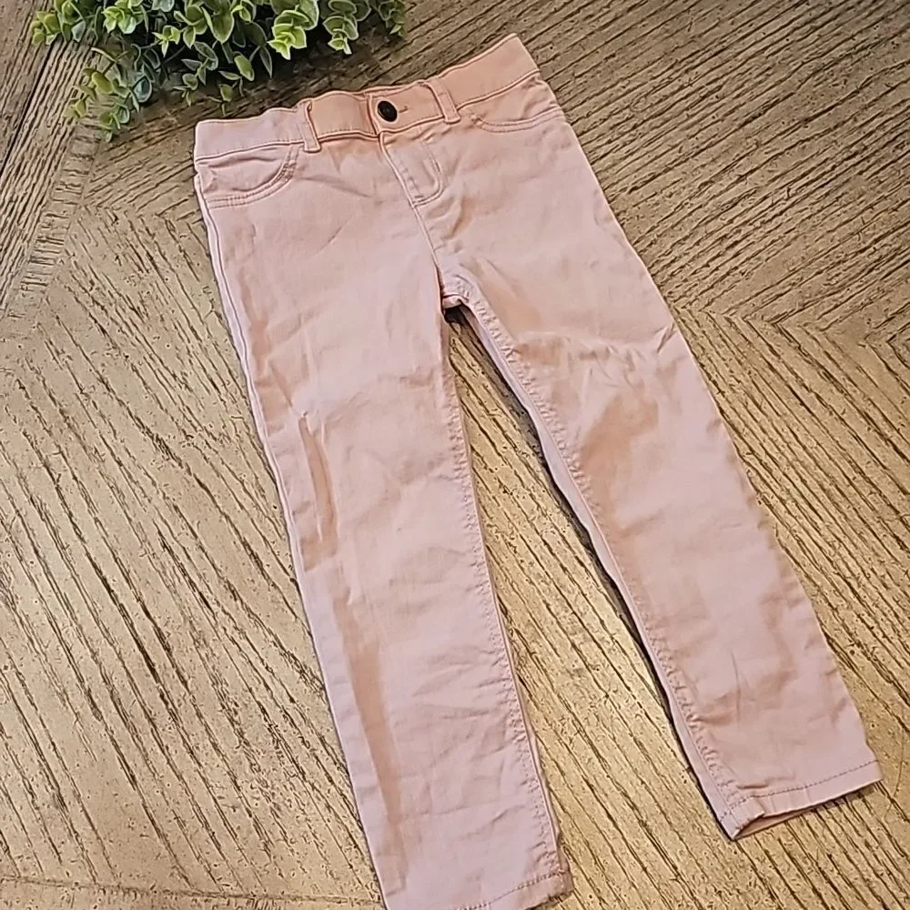 5T pink heart jean Joggers jeans Carters